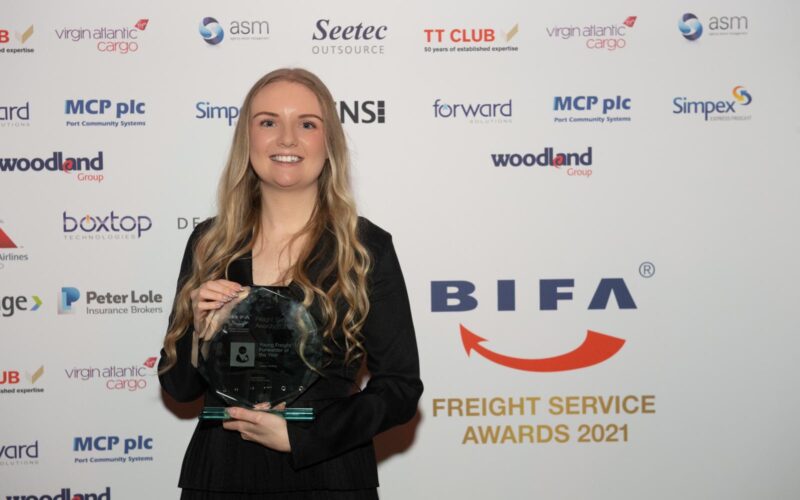 BIFA awards Laura Hobby Young Freight Forwarder of the Year