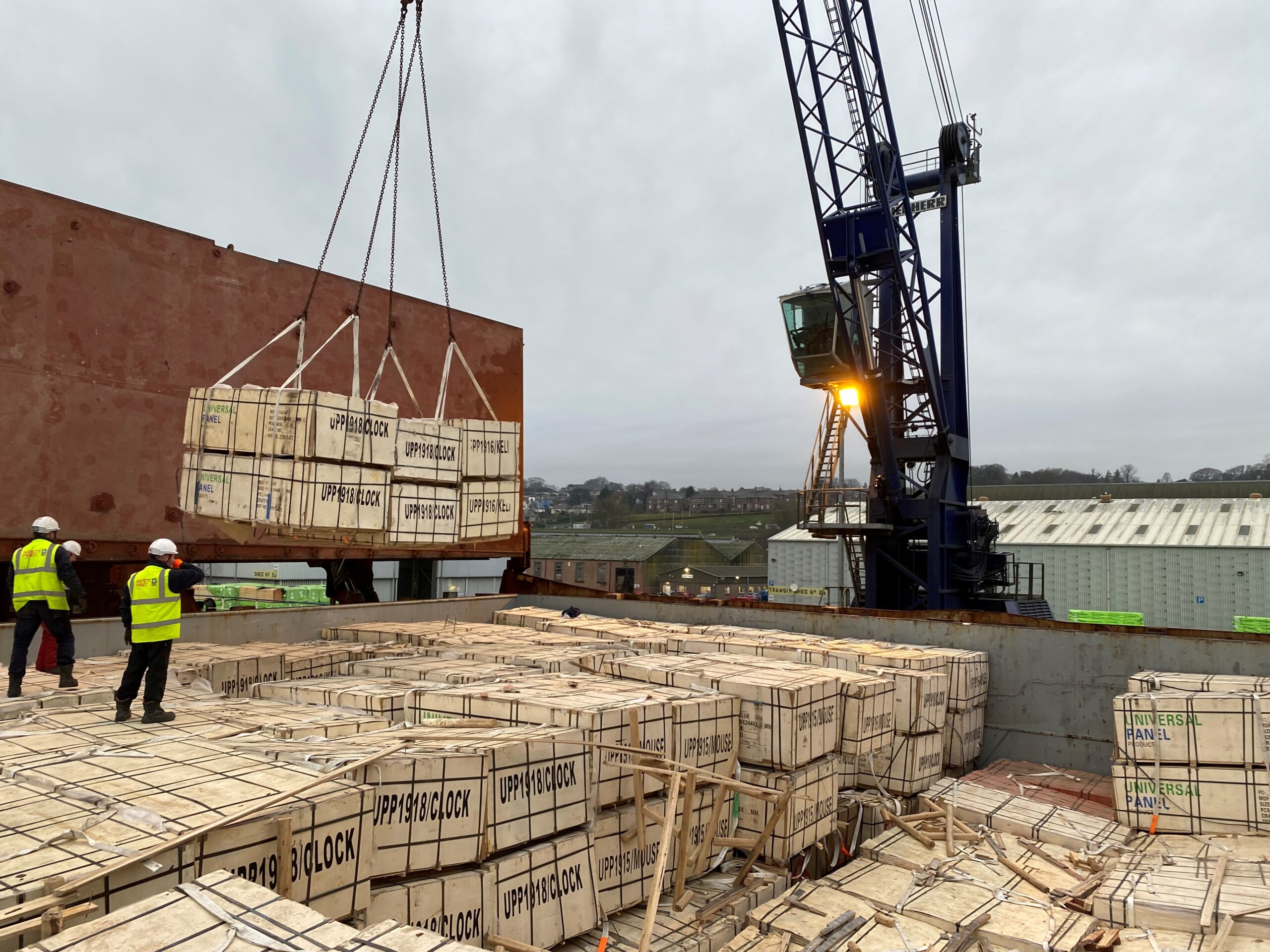 Timber shipment Ha Long Bay