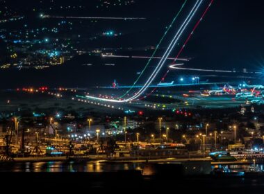 night flight, aircraft, airport noise